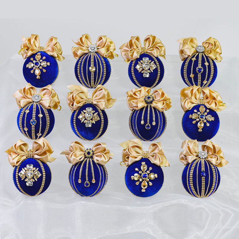 Royal blue & Gold Velvet Box