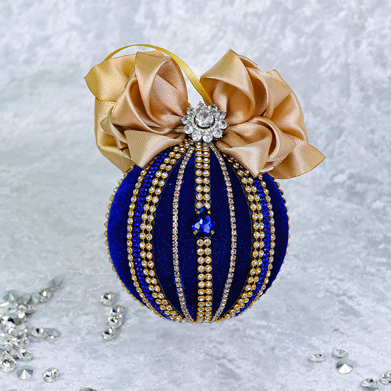 Royal blue & Gold Velvet Box